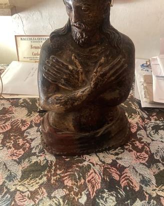 Busto di Cristo del XVIII secolo in legno