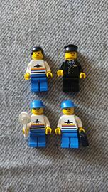 Lotto 4 Minifigure LEGO City Town Airport Minifig