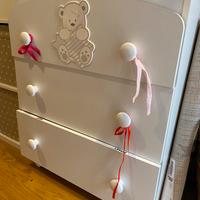 Cassettiera, bagnetto, fasciatoio