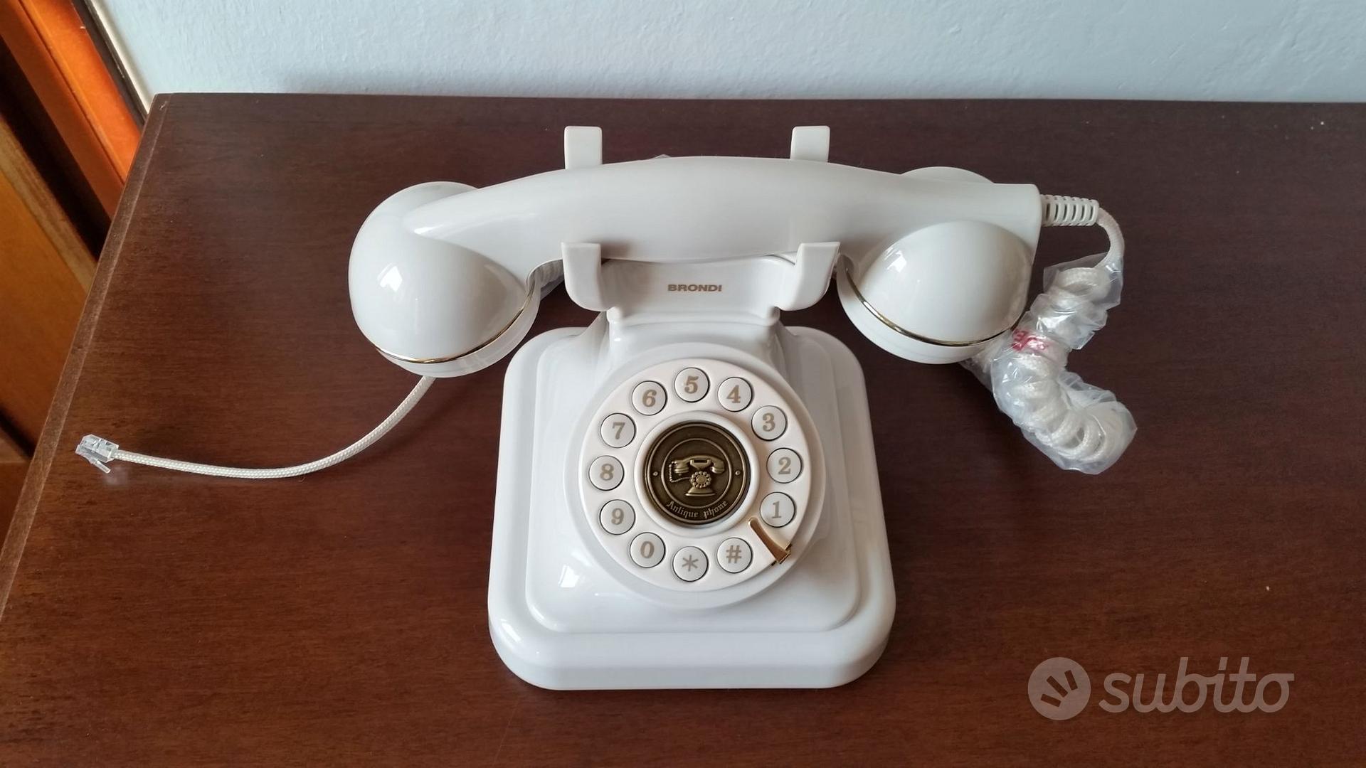 Brondi Vintage 20 Telefono Fisso, Bianco : : Elettronica