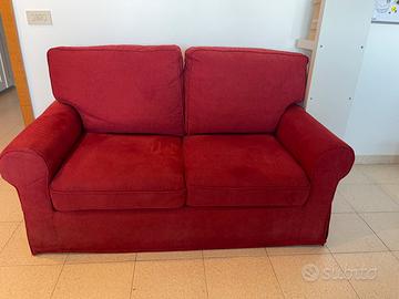 Divano 2 posti rosso