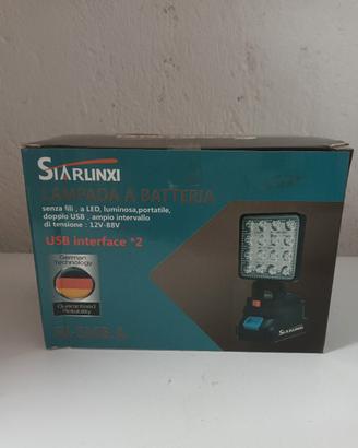 faretto a led multiuso  con 1 batteria 48v €25