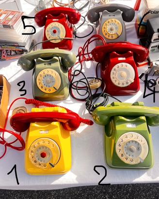 Telefono disco sip auso modernariato vari colori