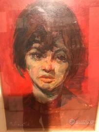 Quadro ad olio pittore RAFFAELLO LOCATELLI  1961.