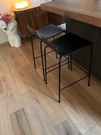2 sgabelli neri Scavolini