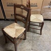 2 Sedie modello Loire noce impagliate Calligaris