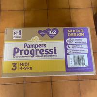 Pannolini Pampers progressi mis. 3, 162 pezzi