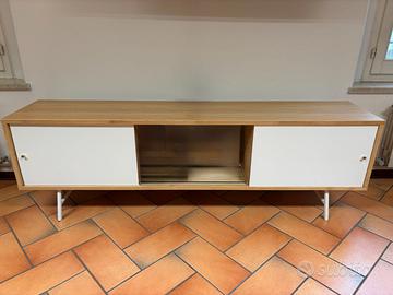 Mobile tv ikea bianco e rovere