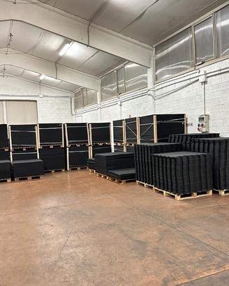 PAVIMENTO GOMMATO PER PALESTRA 1x1 10 e 20 MM