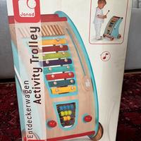 Carrellino gioco JANOD trolley legno primi passi
