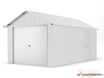 Prefabbricato box cantiere  360x610 21.9mq bianco