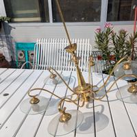 Lampadario a sei fiamme anni Sessanta