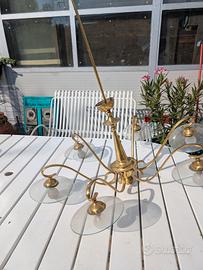 Lampadario a sei fiamme anni Sessanta