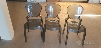 Tre Sedie In Plastica Seminuove Pedrali Queen