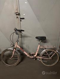 Bicicletta Pieghevole Vintage "MANTA" – Rosa 