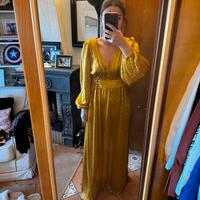 Vestito lungo oro e fantasia lungo Poupine