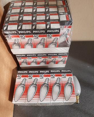 49pz lampadine oliva smerigliata Philips 40 watt 