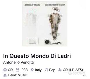 CD In Questo Mondo Di Ladri 