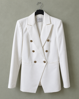 RINASCIMENTO giacca blazer bianca doppiopetto S/M