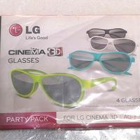 Occhiali in 3D originali LG nuovi mai usati 