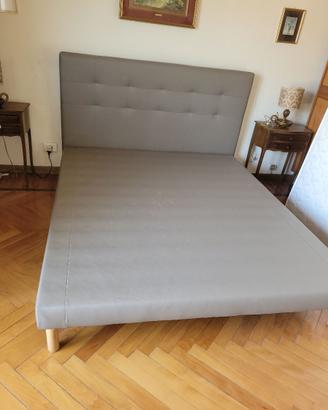 Letto matrimoniale in similpelle