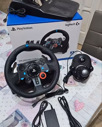 Logitech G29 + Driving Force Shifter (cambio)