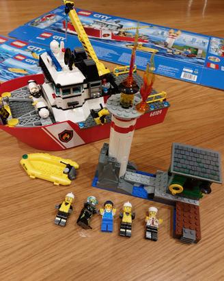 Lego City  60109 - Nave Pompieri NUOVO