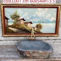 Grande lavabo lavandino in pietra