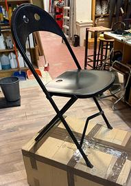 SEDIE PIEGHEVOLI IN METALLO 8 PEZZI