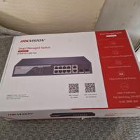 Switch PoE Managed Hikvision DS-3E1310P-SI 8 PoE