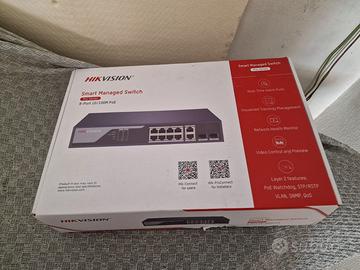 Switch PoE Managed Hikvision DS-3E1310P-SI 8 PoE