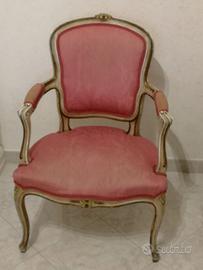 Poltrona modello cabriolet, stile Luigi XV