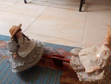 bambole ceramica vintage