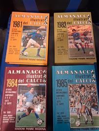 lotto 4 almanacchi illustrati  panini  81 82 84 85