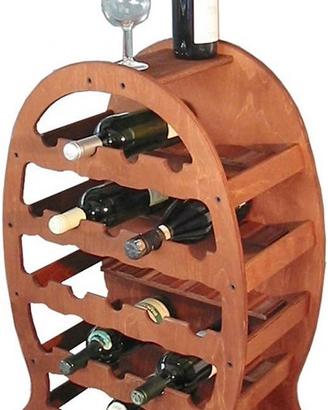 CANTINETTA PORTABOTTIGLIE VINO in legno 23 posti