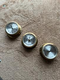 Orologio- Igrometro-Barometro di ottone per barche
