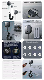 Bluetooth auto 5.0 JaJaBor trasmettitore FM Wirele