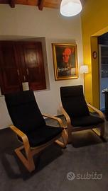 2 sedie ikea POÄNG, anche singolarmente 