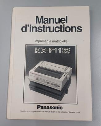 MANUALE STAMPANTE PANASONIC KX-P1123