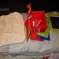 Lotto 4 pz ,specchio, scatole Ikea e altro