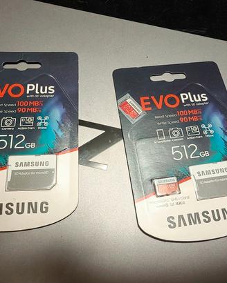 MicroSD Samsung Evo Plus 512gb Originale 