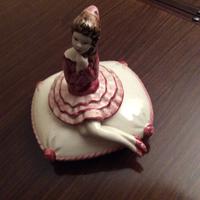 Ferlaro portagioie  in ceramica dipinta a mano