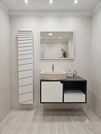 Mobile bagno con specchio e colonna