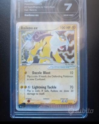 Carta Pokemon Raikou ex 2004