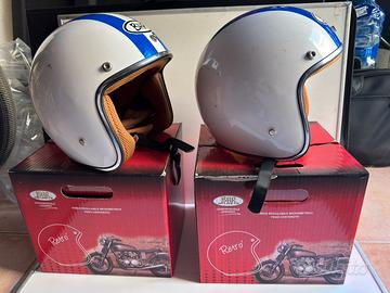 2 Caschi scooter BHR 711 Retrò Tg. S e M