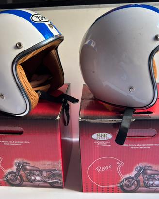 2 Caschi scooter BHR 711 Retrò Tg. S e M