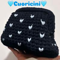 Borsa clutch cuoricini