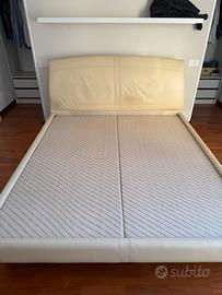 Letto matrimoniale frau in pelle