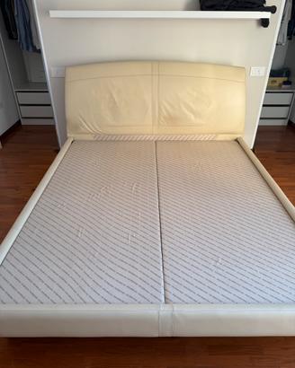 Letto matrimoniale frau in pelle