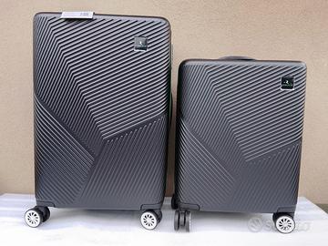 Roncato 2 Trolley valigie S + M neri nuovi